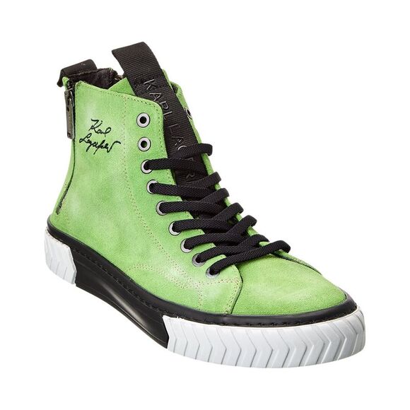KARL LAGERFELD Other - KARL LAGERFELD Embroidered Suede High-Top Sneaker
